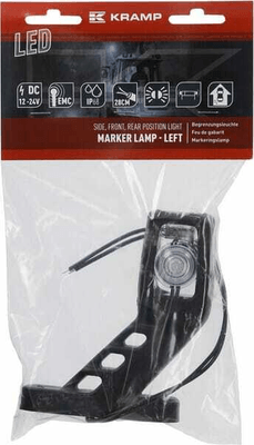 Pièces agricoles - Eclairage - Feu de gabarit gauche LED, 12-24V, 114x135x37mm, Kramp