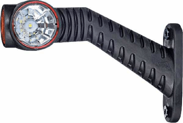 Pièces agricoles - Eclairage - Feu de gabarit LED, 0,7/1,4W, 12/24V, blanc/orange/rouge, 125x55x175mm, 3 LED, Kramp