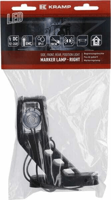 Pièces agricoles - Eclairage - Feu de gabarit LED, 12-24V, 114x135x37mm, Kramp