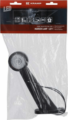 Pièces agricoles - Eclairage - Feu de gabarit LED, 12-24V, 190x164x48.6mm, Kramp