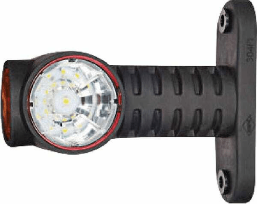 Pièces agricoles - Eclairage - Feu de gabarit LED, 0.7/1.4W, 12/24V, blanc/orange/rouge 100x55x118mm, 3 LED's, Kramp