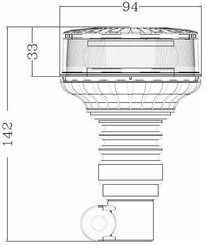 Pièces agricoles - Eclairage - Gyrophare LED LP Pôle Din