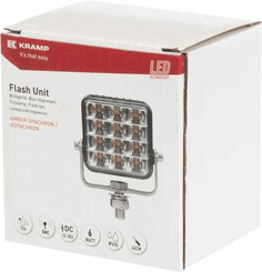 Pièces agricoles - Eclairage - Témoin d’avertissement LED, 10-30V, orange, 12 LED, Kramp