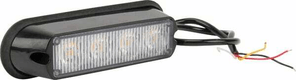 Avertisseur flash LED orange 4x3W 12/24V