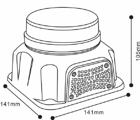 Pièces agricoles - Eclairage - Gyrophare LED, avec boulon et bip d’avertissement (97 dB)