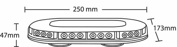 Pièces agricoles - Eclairage - Rampe lumineuse mini-rampe LED magnétique 3x30W