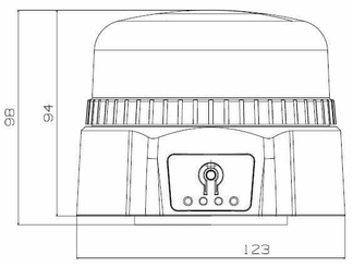 Pièces agricoles - Eclairage - Gyrophare LED rechargeable