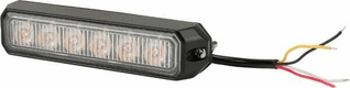 Avertisseur flash LED orange 6x3W 12/24V