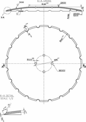 Pièces agricoles - Travail du sol - Disque de herse crénelé 460x5 FieldBi