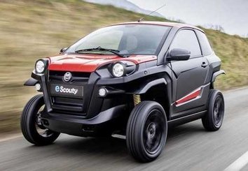 Materiels - Voiture sans permis - e-SCOUTY EVO BLANC - BLEU SAPHIR - ROUGE NACRE