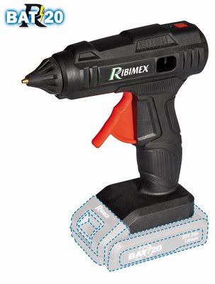 Materiels - Outillage électroportatif - PISTOLET A COLLE "R-BAT20" 20V AVEC BATTERIE 2AMP + CHARGEUR