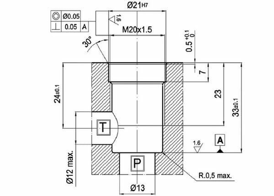 Pièces agricoles - Hydraulique - Plaq.base MR 3-3-GZCA NG-6 bas