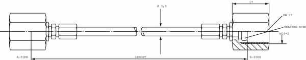 Pièces agricoles - Hydraulique - Flexible de mesure TL=11000 M16x2 Z