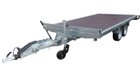 PLATEAU ROUES DESSOUS 406x215 freiné 2 essieux timon réglable optima PTAC : 3500 kg