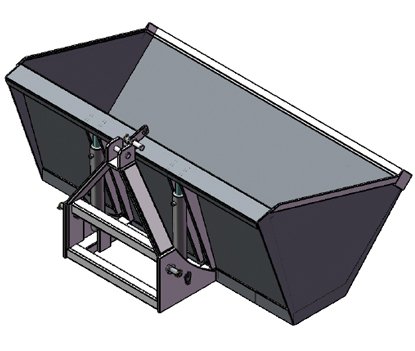 Materiels - Godet terre - Godet hydraulique arrière 3 points GHR20
