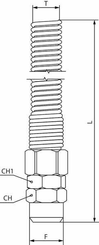 Pièces agricoles - Pièce pneumatique - Raccord adaptable droit