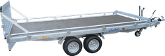 PLATEAU ROUES DESSOUS 355x180 freiné 2 essieux PTAC 2000 kg