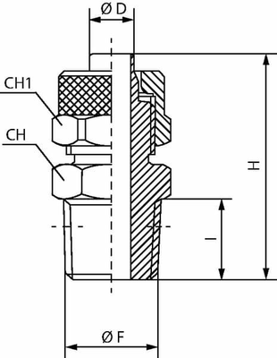 Pièces agricoles - Pièce pneumatique - Raccord adaptable droit