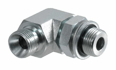 Pièces agricoles - Hydraulique - Raccord coudé réglable M/M 3/8 BSP