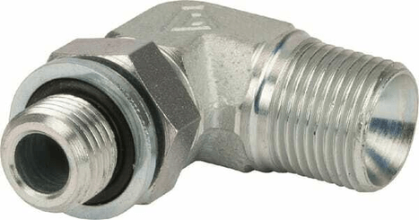 Pièces agricoles - Hydraulique - Adaptateur 90 3/8 x 1/4 BSP
