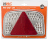 Feu arrière LED rectangle gauche, rectangulaire, 12V, 244x149x48mm, Bayonet 7-broches, gopart