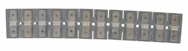 Pièces agricoles - Electricité - Connecteur isolé Double 12 broches 6,3x0,8 mm
