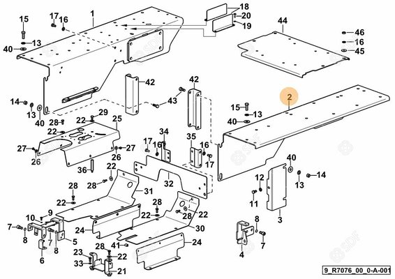 Pièces agricoles - Cabine et structure - AILE Deutz-Fahr origine