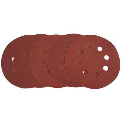 Equipement d'atelier - Equipement d'atelier divers - 5 DISQUES ABRASIFS DIAM. 125mm - GRAINS 60 (77232)