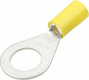 Connecteur à anneau, jaune, 4-6 mm² Ø10 mm² (50x), Kramp