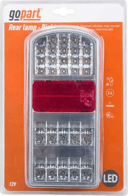 Pièces agricoles - Eclairage - Feu arrière LED rectangle droit