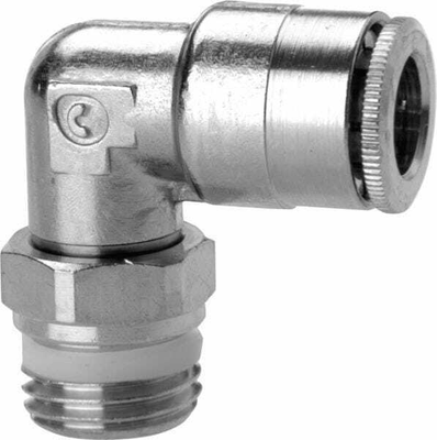 Pièces agricoles - Pièce pneumatique - Raccord en L connexion rapide, 6 mm x 3/8 BSPP, S6520