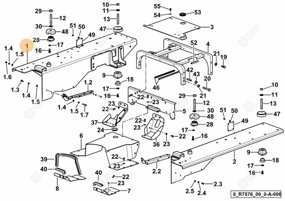 Pièces agricoles - Cabine et structure - AILE Deutz-Fahr origine