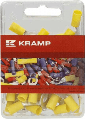 Pièces agricoles - Eclairage - Connecteur à anneau, jaune, 4-6 mm² Ø10 mm² (50x), Kramp