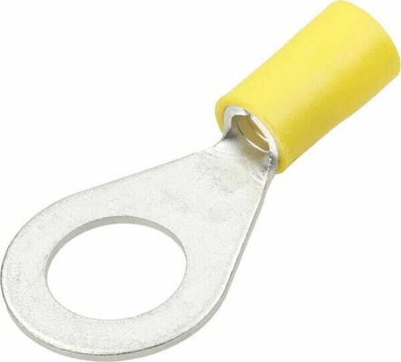 Pièces agricoles - Eclairage - Connecteur à anneau, jaune, 4-6 mm² Ø10 mm² (50x), Kramp