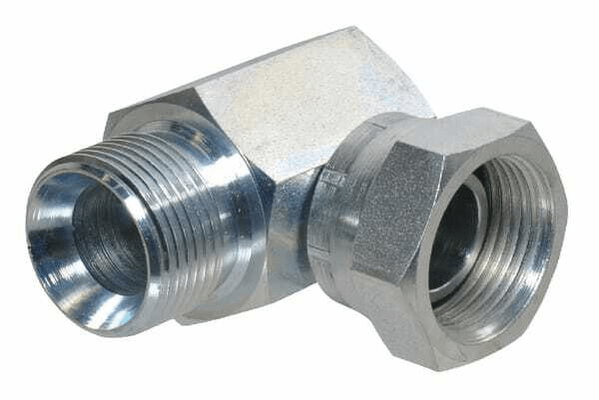 Pièces agricoles - Hydraulique - Raccord coude male/femelle tournant BSP 3/4