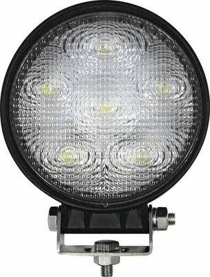 Pièces agricoles - Eclairage - Phare de travail LED rond 18W 1440lm, 10/30V, Ø 110mm faisceau large 6 LED gopart