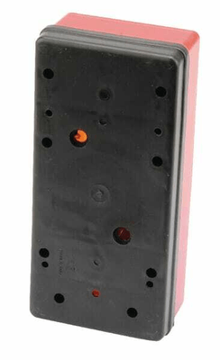 Pièces agricoles - Eclairage - Feu arrière droit rectangulaire, rouge/transparent/orange, à visser, 220 x 62 x 105 mm, Ajba