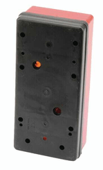 Pièces agricoles - Eclairage - Feu arrière droit rectangulaire, rouge/transparent/orange, à visser, 220 x 62 x 105 mm, Ajba