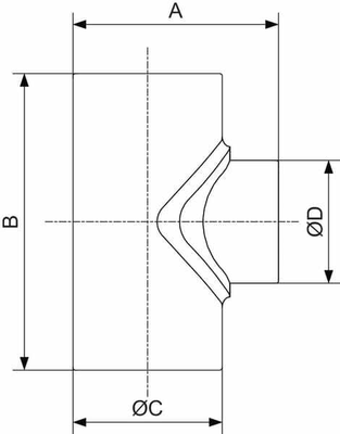 Pièces agricoles - Pièce pneumatique - Té 32x25x32 90° Prevost
