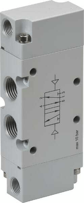 Pièces agricoles - Pièce pneumatique - Vanne 5/2, pneumatique 1/4"
