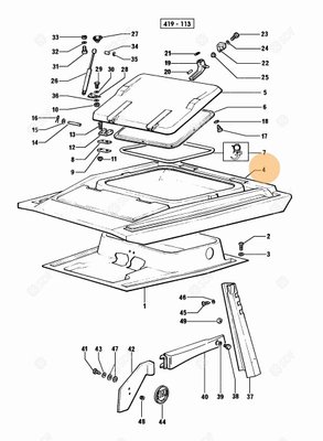 Pièces agricoles - Cabine et structure - TOIT Deutz-Fahr origine