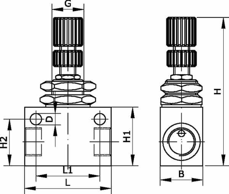 Pièces agricoles - Pièce pneumatique - Étrangleur de débit 3/8"