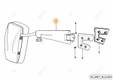 rétroviseur - dx/rh/re Deutz-Fahr origine