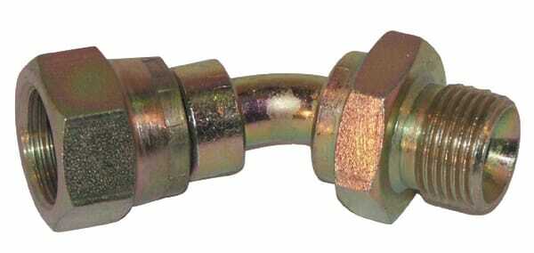 Pièces agricoles - Hydraulique - Coude filet mâle-fem. 1/2 BSP