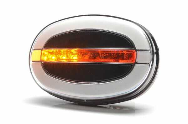 Pièces agricoles - Eclairage - Feu avant multifonction oval, 12-24V, 136.4x91x40mm, Kramp