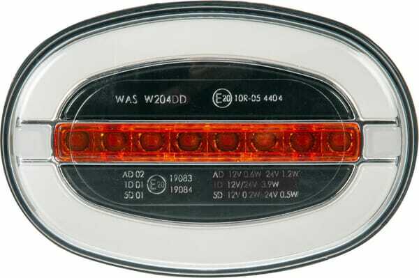 Pièces agricoles - Eclairage - Feu avant multifonction oval, 12-24V, 136.4x91x40mm, Kramp