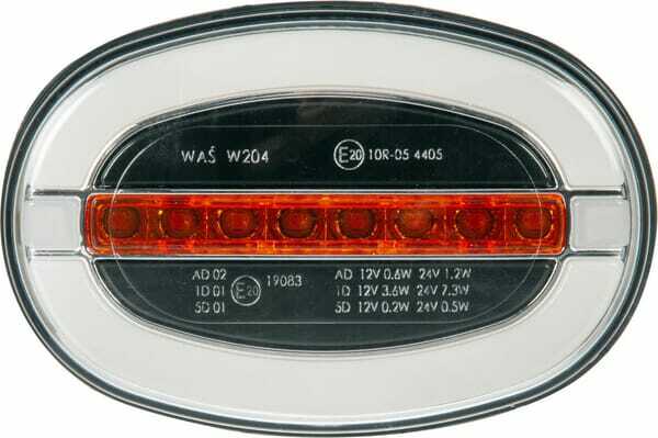 Pièces agricoles - Eclairage - Feu avant multifonction rectangulaire LED 12-24V KRAMP