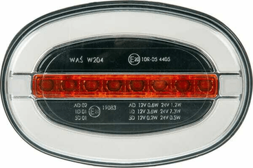 Pièces agricoles - Eclairage - Feu avant multifonction rectangulaire LED 12-24V KRAMP