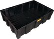 Bac de vidange polyéthylène [hdpe] noir 224L capacité 600kg 1205x805x330mm Cemo