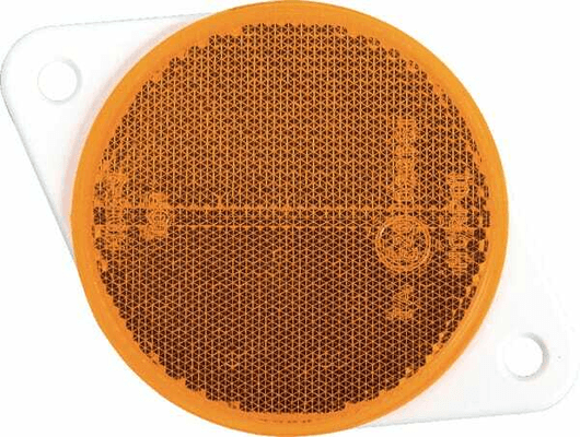 Pièces agricoles - Eclairage - Catadioptre rond orange Ø75mm à visser